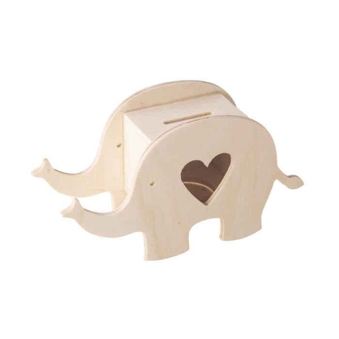 Spargris i elefant trä att anpassa