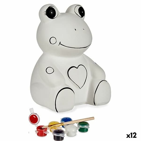 Måla din egen sparbössa Pincello BS1120B Keramik Groda 15,5 x 21,5 x 16 cm (12 antal)
