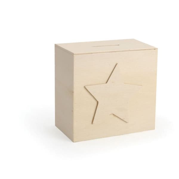Trädesparande i trä stjärna 10x10x6 cm