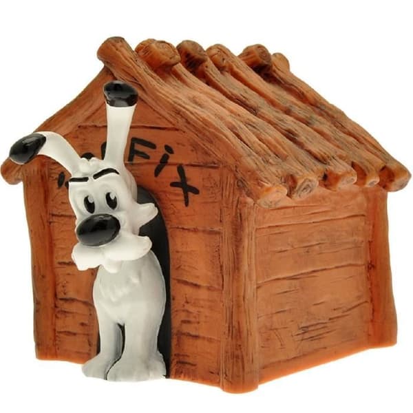 Mini Spargris - Idefix - PVC - Höjd 7,5 cm - Brun - Blandad