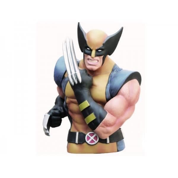 Wolverine Piggy Bank Byst 20cm - MONOGRAM - Byst - PVC - 20cm - Gul - Blandat - Barn