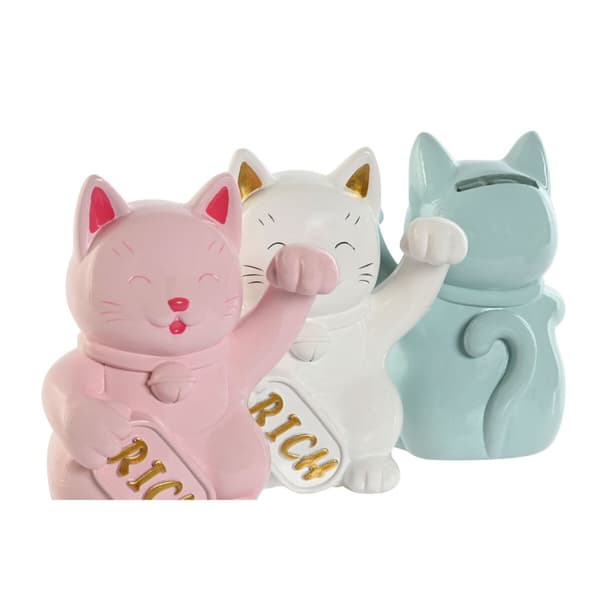 Rahalipas Home ESPRIT Hartsi Kissa 12 x 9,5 x 16 cm (3 osaa)