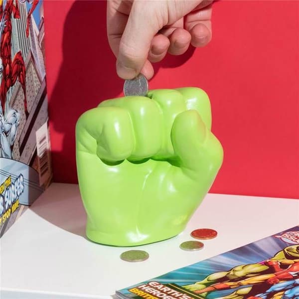 Spargris - PALADONE - Marvel Hulk Knytnäve - Keramik - Grön - 11,6 cm