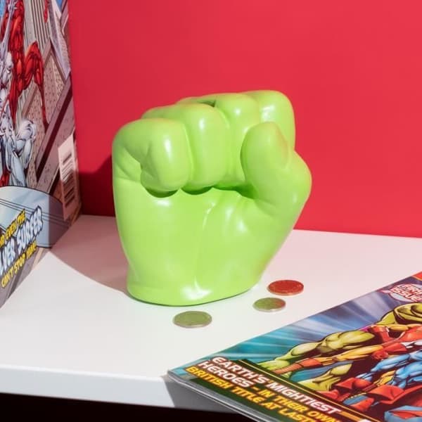 Spargris - PALADONE - Marvel Hulk Knytnäve - Keramik - Grön - 11,6 cm