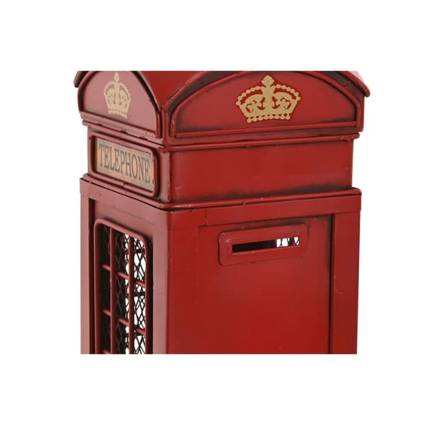 Sparegris Home ESPRIT Metal Vintage Kabine 12 x 12 x 28,5 cm