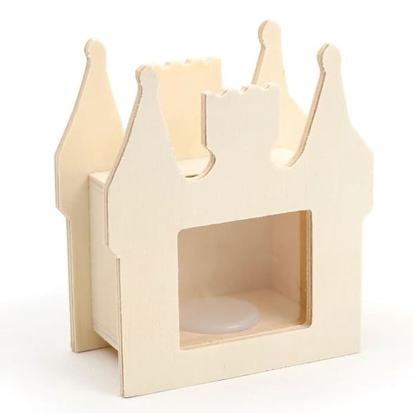Sparbössa - PW International - Slott - Rå trä - 9.5x10.5x5 cm - Kan anpassas