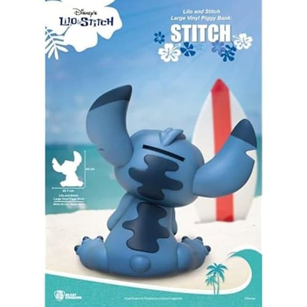 Tirelire XXL - BEAST KINGDOM - Stitch - Vinyl - 44 cm - Rotativ figurine