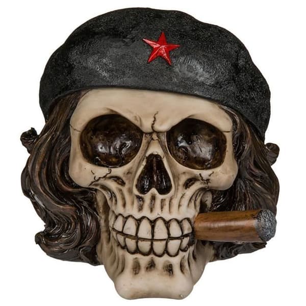 Che Skull Resin Spargris - Vit - Vuxen - Blandat - 13 x 13 cm