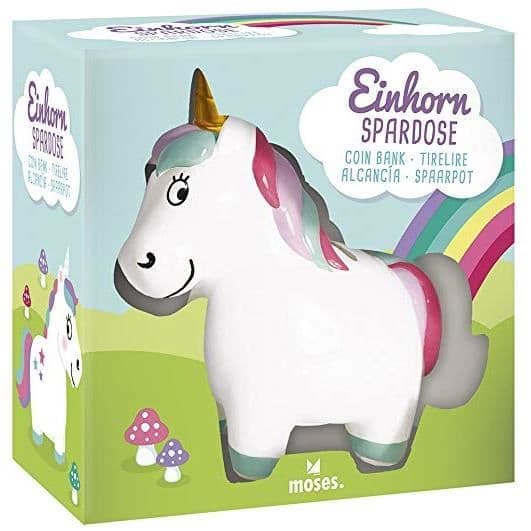 Unicorn Pengalåda - Einhorn Spardose - Moses