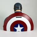 Miniatyrbild 3 av 6: Figurine - MARVEL - Captain America - Byståndssparbössa 20cm - Flerfärgad - PVC - Vuxen