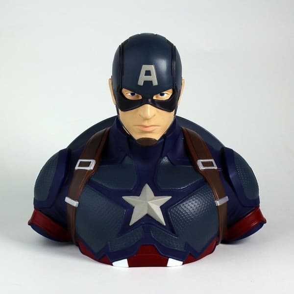 Figurine - MARVEL - Captain America - Byståndssparbössa 20cm - Flerfärgad - PVC - Vuxen