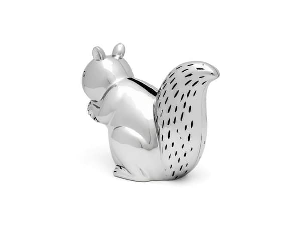Tirelire Zilverstad - 6169061 - Spargris ekorre i silver, Silvertoner