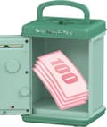 Miniatyrbillede 3 af 9: OBOSOE Børn Sparegris Legetøj Adgangskode Kontant Mønt Penge Bank Penge Spare Boks Gave Sikker Musik Digitale Mønter Spar Mini Hæveautomat