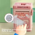 Miniatyrbillede 5 af 9: OBOSOE Børn Sparegris Legetøj Adgangskode Kontant Mønt Penge Bank Penge Spare Boks Gave Sikker Musik Digitale Mønter Spar Mini Hæveautomat