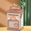 Miniatyrbillede 1 af 9: OBOSOE Børn Sparegris Legetøj Adgangskode Kontant Mønt Penge Bank Penge Spare Boks Gave Sikker Musik Digitale Mønter Spar Mini Hæveautomat
