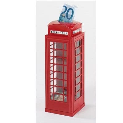Telefonkiosk spargris