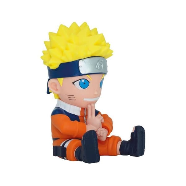 Naruto Spargris - Plastoy - Chibi - Orange - Sparbössa - Barn- USED