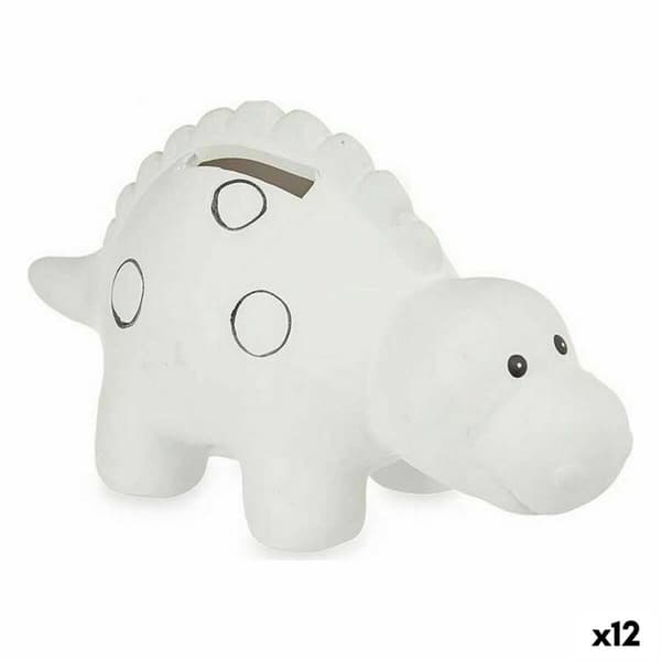 Mal din egen pengeboks Pincello BS1949 Keramik Dinosaur 6,5 x 8,7 x 16 cm (12 enheder)
