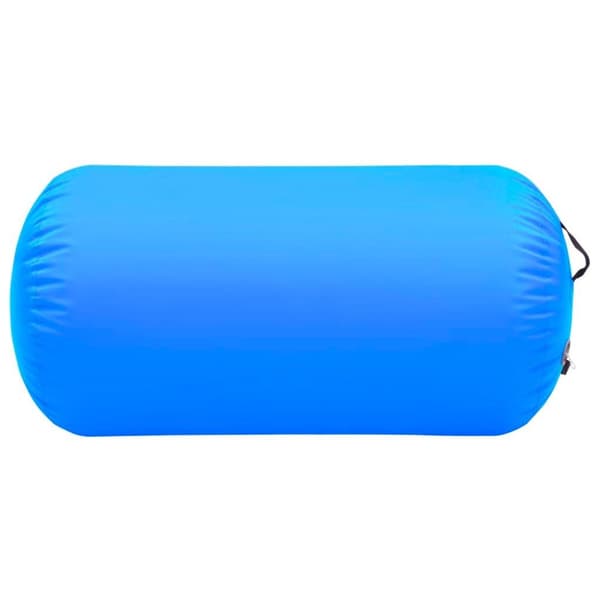 vidaXL Täytettävä voimistelurulla pumpulla 120x90 cm PVC sininen
