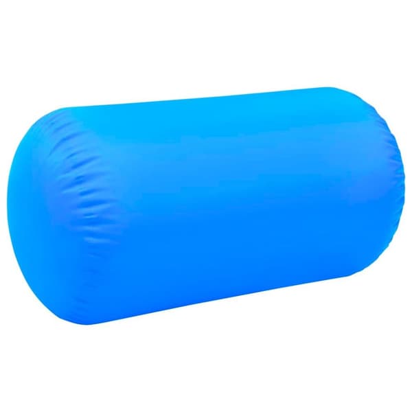 vidaXL Täytettävä voimistelurulla pumpulla 120x90 cm PVC sininen