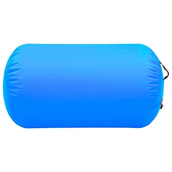 vidaXL Täytettävä voimistelurulla pumpulla 100x60 cm PVC sininen