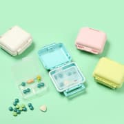tablett dosett för väska / pillerlåda medicindosett 6 fack