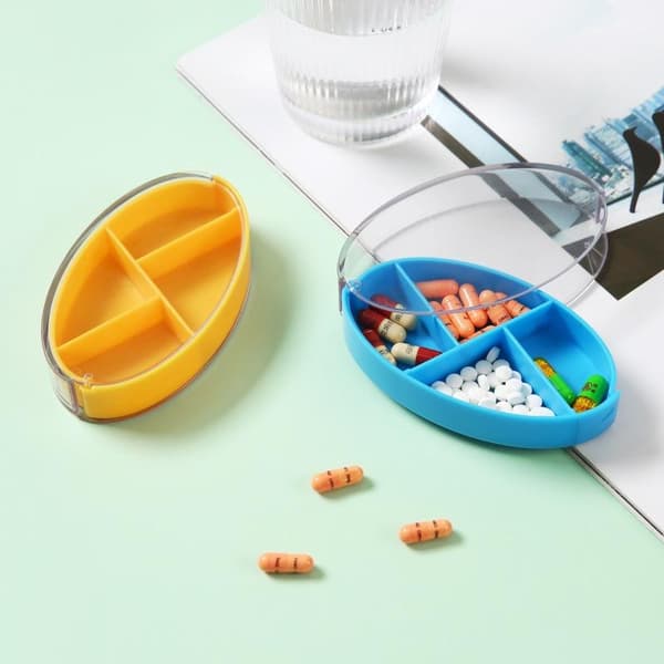 pillerdosett ask för medicinpillerburk medicin dosett pillernask 4 fack