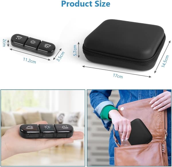 Vecko Förpackning För Tabletter, Bärbara Resepiller Askar 7 Dagar 3 Gånger Med Pu-Påse För Multifunktionell Förvaring, Veckoförpackning För Tabletter