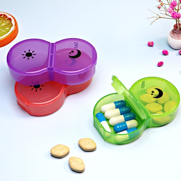 Weekly Pill Organizer - Bærbar, holdbar og praktisk rejsepilletaske til tabletter, fiskeolier, vitaminer og kosttilskud