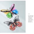 Miniatyrbilde 2 av 6: Art 3D Sommerfugl Vegghengende Dekor Hagepynt - Rød