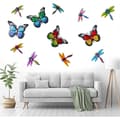 Pikkukuva 5 / 7: Art 3D Butterfly Seinään ripustettava sisustus Puutarhapihan kotikoriste - sininen