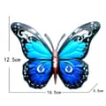 Pikkukuva 1 / 7: Art 3D Butterfly Seinään ripustettava sisustus Puutarhapihan kotikoriste - sininen