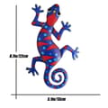 Miniatyrbild 3 av 3: Gecko Ödla Väggdekor Trädgård prydnad 13x22cm - Mörkblå