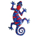 Miniatyrbild 1 av 3: Gecko Ödla Väggdekor Trädgård prydnad 13x22cm - Mörkblå