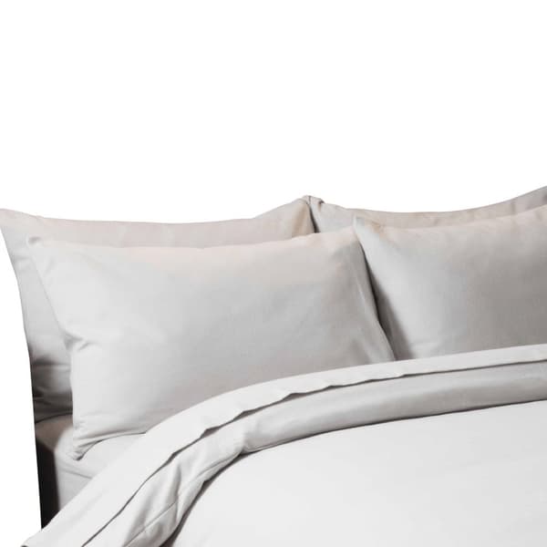 Belledorm Brushed Cotton Housewife Pillowcase (Pair) Grey One Size