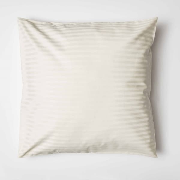Belledorm 540 Thread Count Satin Stripe Continental Pillowcase