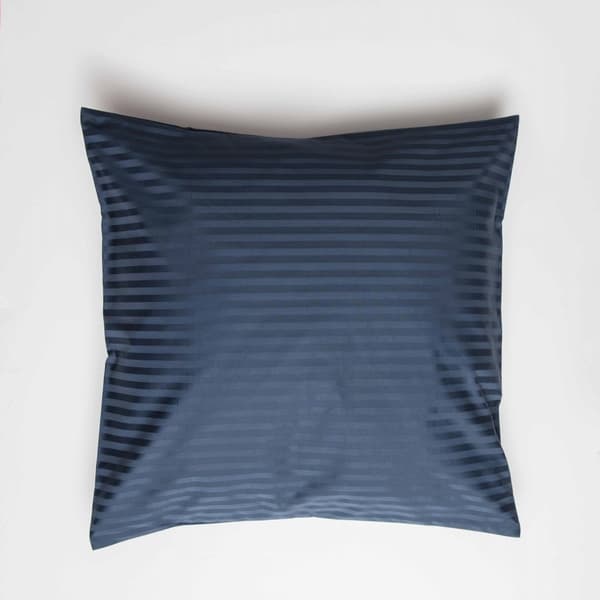 Belledorm 540 Thread Count Satin Stripe Continental Pillowcase Navy One Size
