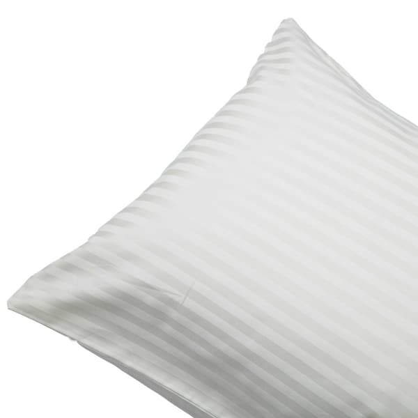 Belledorm 540 Thread Count Satin Stripe Housewife Pillowcases (Pair)