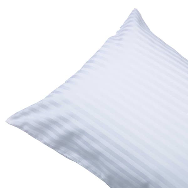 Belledorm 540 Thread Count Satin Stripe Housewife Pillowcases (Pair)