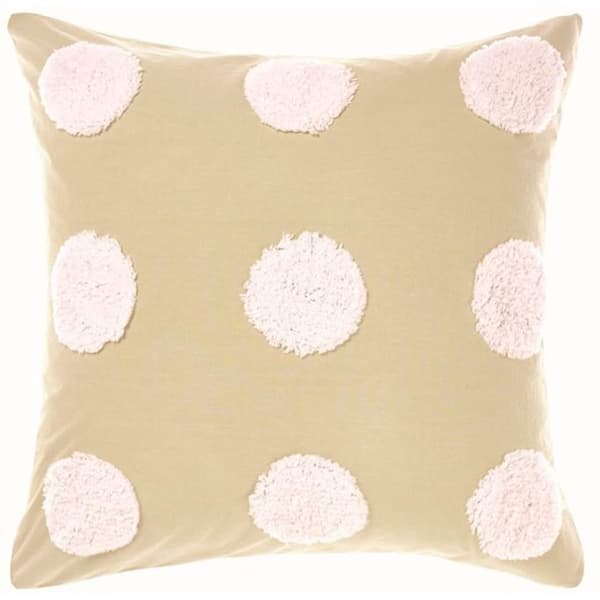 Linen House Haze Continental Sham Pillowcase Cover Pink/Sand 65 x 65cm