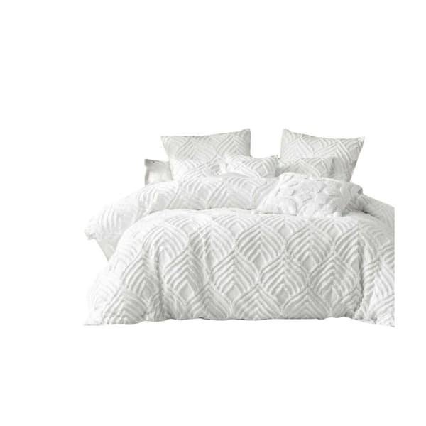 Linen House Manisha Housewife pudebetræk (pakke med 2) White 50cm x 75cm