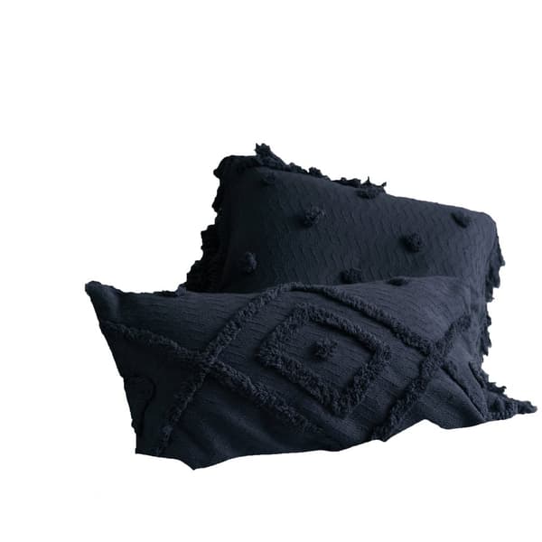 Linen House Adalyn Housewife Pillowcase (Pack of 2) Indigo Blue 50cm x 75cm