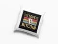 Miniatyrbild 1 av 2: I Love Bitcoin  Kuddfodral 40x40cm
