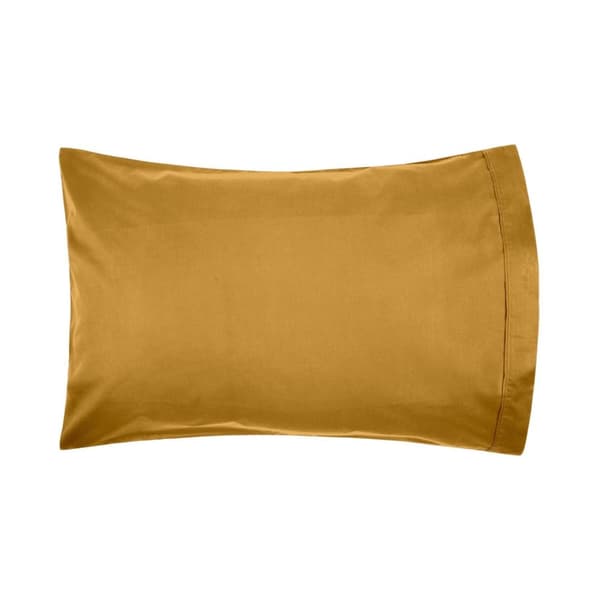Belledorm Egyptian Cotton Housewife Pillowcase (Pack of 2) Ochre Yellow 76cm x 51cm