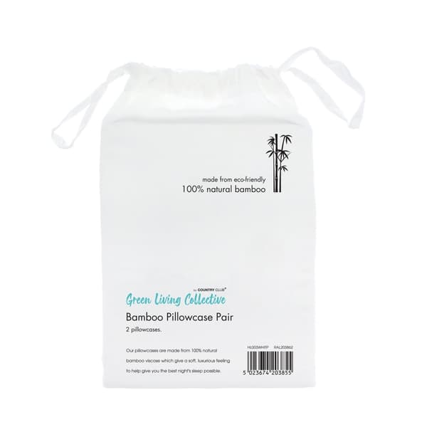 Home & Living Bamboo Pillowcase (Pack of 2) White One Size