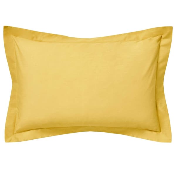 Belledorm Egyptian Cotton Oxford Pillowcase (Pack of 2) Ochre Yellow 76cm x 51cm