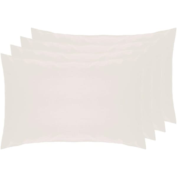Belledorm Percale Housewife Pillowcase (Pack of 4) Ivory 51cm x 76cm
