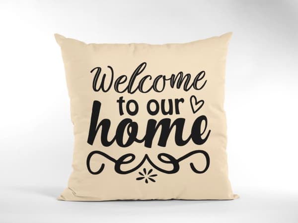 kuddfodral kudde 50x50cm Welcome to our home