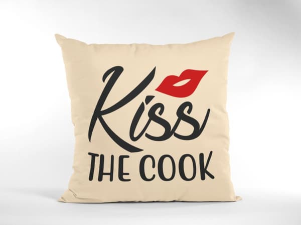 kuddfodral kudde 50x50cm Kiss the cook