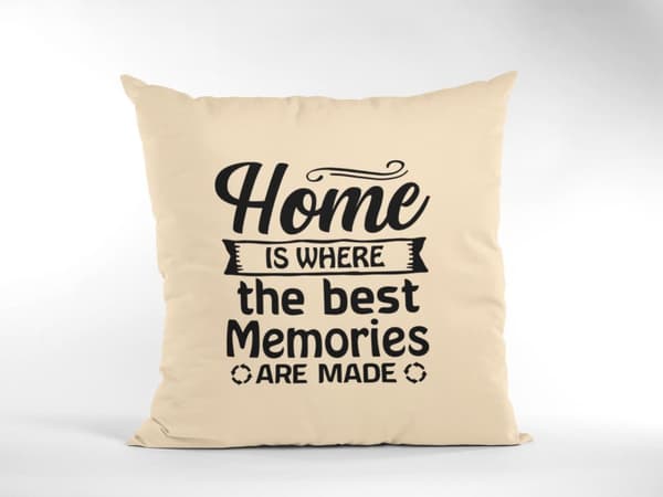 kuddfodral kudde 50x50cm Home where the best memories are made